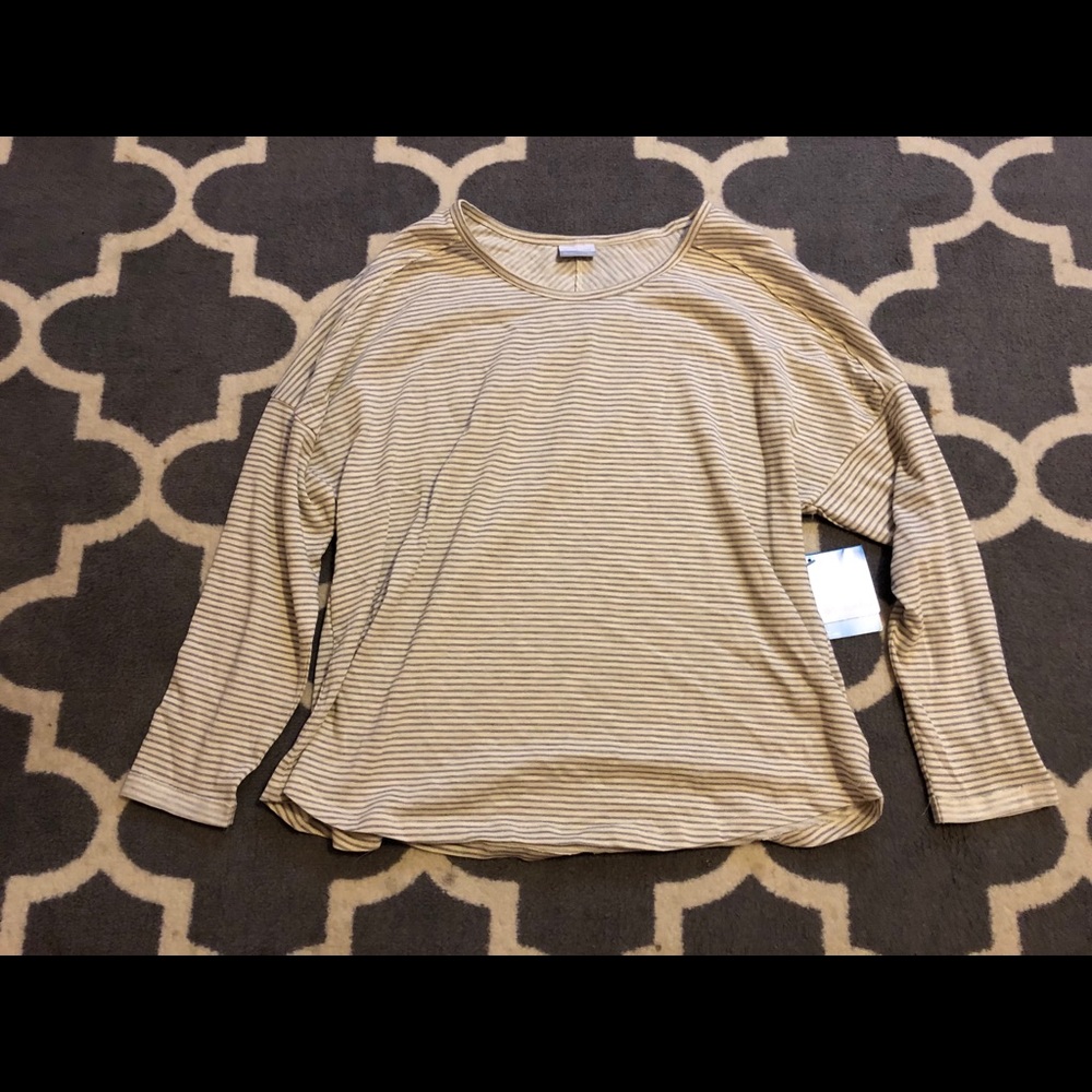 Columbia, warm cotton long sleeve striped shirt